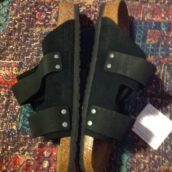 Birkenstock Men's Black Regular Fit Uji Slip On Sandals-USA size 11M- New in Box - Picture 7 of 10